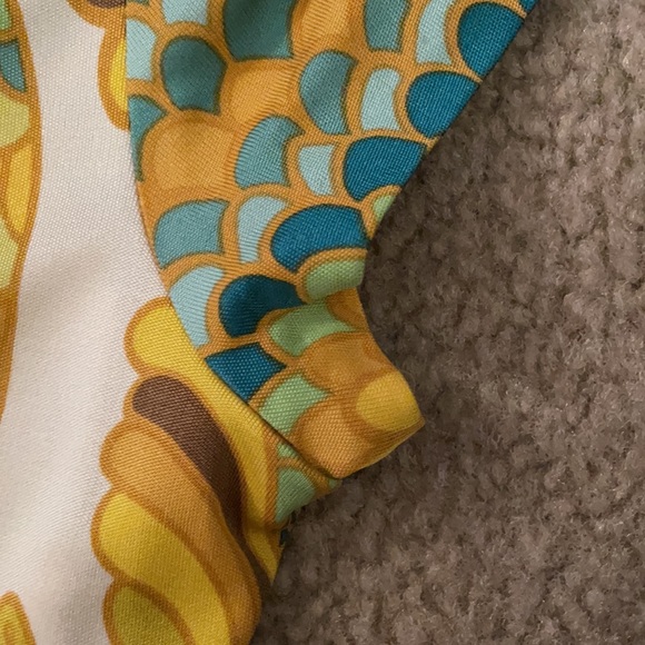 Trina Turk Silk Dress Greek Key Detail - Picture 9 of 11